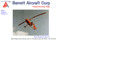 Desktop Screenshot of barrettaircraft.com